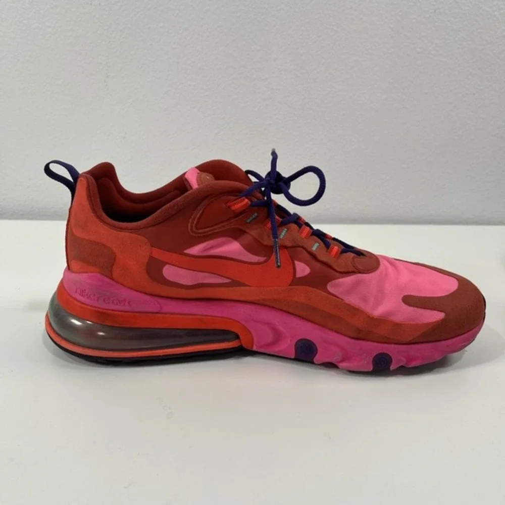 Nike React Air 70 Mystic Red Pink Blast Running Shoe Men's US 13‎